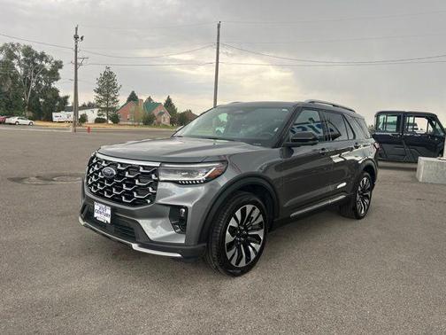 Gray Metallic 2025 Ford Explorer Platinum