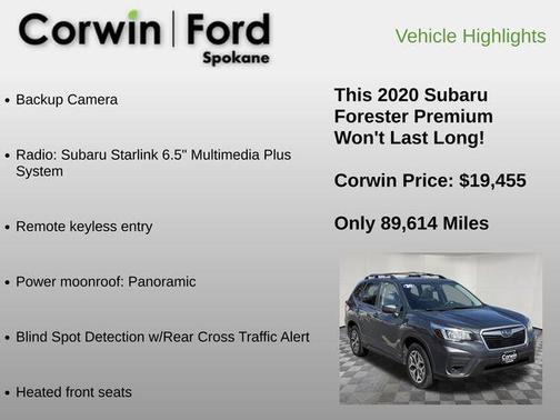 Magnetite Gray Metallic 2020 Subaru Forester Premium