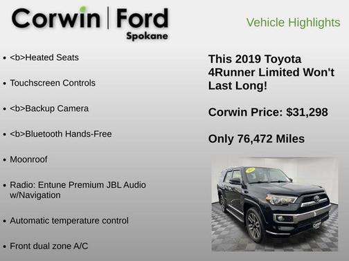 2019 Toyota 4Runner Limited