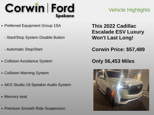 2022 Cadillac Escalade ESV Luxury