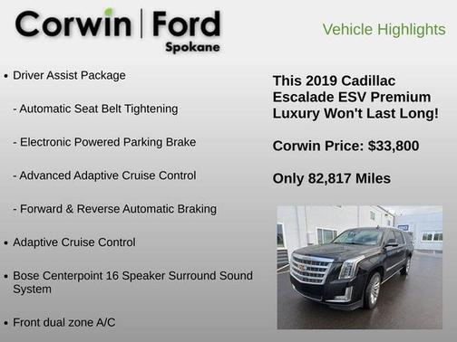 Black Raven 2019 Cadillac Escalade ESV Premium Luxury