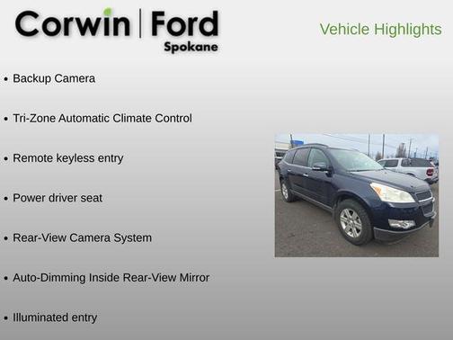 Dark Blue Metallic 2011 Chevrolet Traverse LT