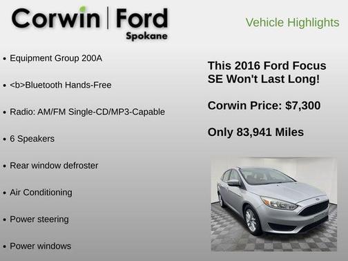 2016 Ford Focus SE