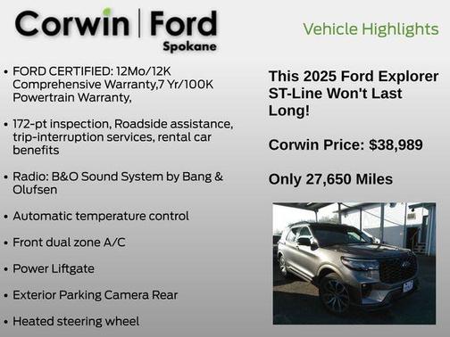 2025 Ford Explorer ST-Line