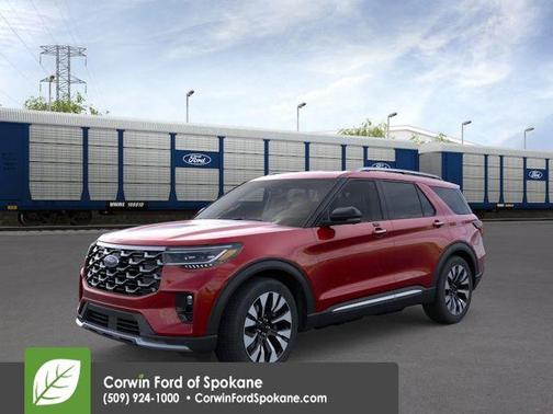 Red Metallic 2026 Ford Explorer Platinum