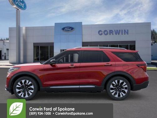Rapid Red Metallic Tinted Clearcoat 2026 Ford Explorer Platinum