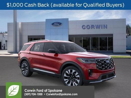 Rapid Red Metallic Tinted Clearcoat 2026 Ford Explorer Platinum