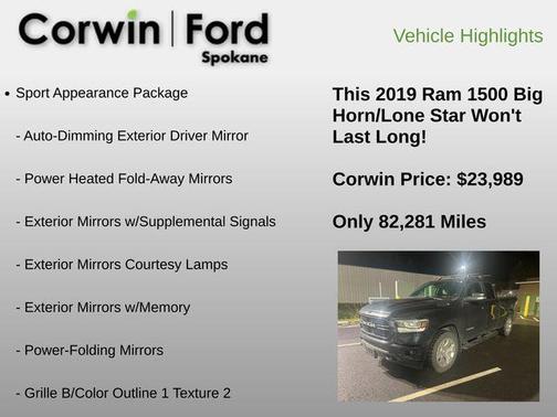 2019 RAM 1500 Big Horn