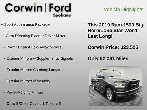2019 RAM 1500 Big Horn