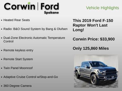 Magnetic Metallic 2019 Ford F-150 Raptor