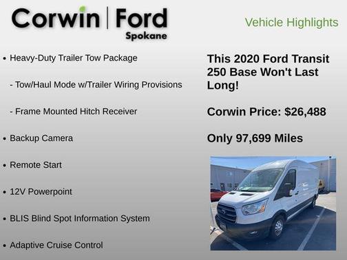 Oxford White 2020 Ford Transit-250 Base