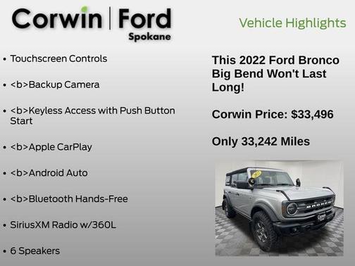 2022 Ford Bronco Big Bend