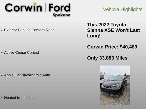 2022 Toyota Sienna XSE