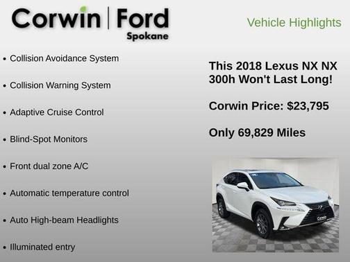 2018 Lexus NX 300h Base