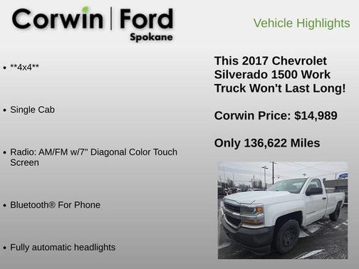 2017 Chevrolet Silverado 1500 WT