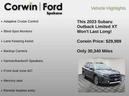 Magnetite Gray Metallic 2023 Subaru Outback Limited XT