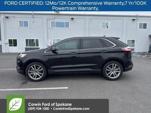 Agate Black Metallic 2024 Ford Edge Titanium