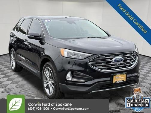 Black Metallic 2024 Ford Edge Titanium