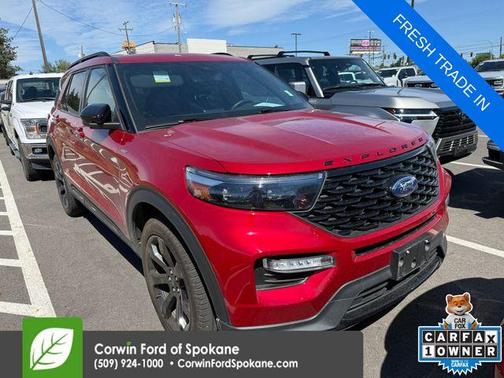 Rapid Red Metallic Tinted Clearcoat 2022 Ford Explorer ST-Line