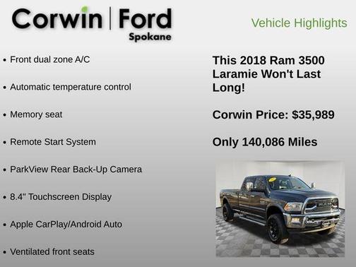 2018 RAM 3500 Laramie