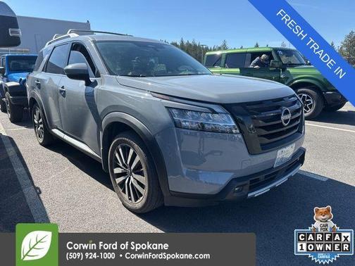 Boulder Gray Pearl 2023 Nissan Pathfinder Platinum