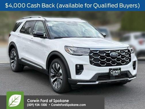 Star White 2026 Ford Explorer Platinum