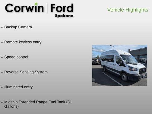 Oxford White 2022 Ford Transit-350 XL