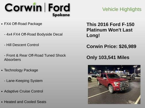 2016 Ford F-150 Platinum