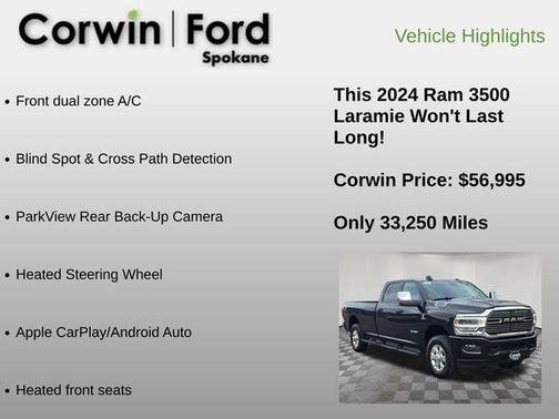 Diamond Black 2024 RAM 3500 Laramie