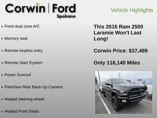 2016 RAM 2500 Laramie
