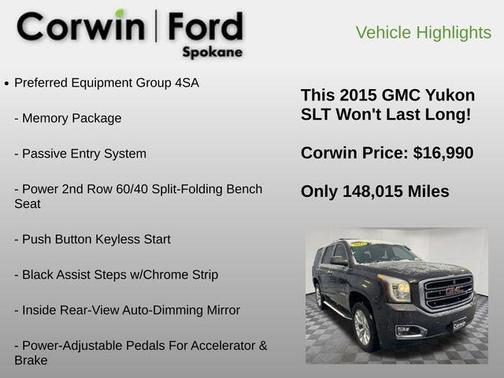 2015 GMC Yukon SLT