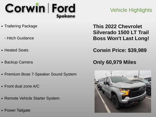 2022 Chevrolet Silverado 1500 LT Trail Boss