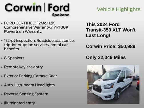 2024 Ford Transit-350 XLT