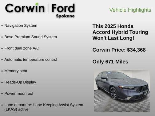 2025 Honda Accord Hybrid Touring