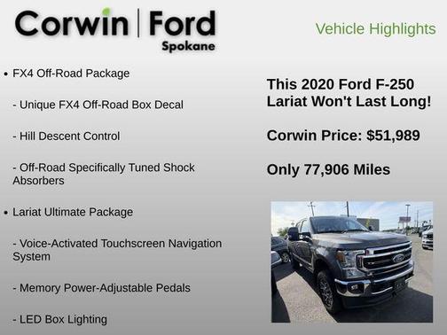Stone Gray Metallic 2020 Ford F-250 Lariat