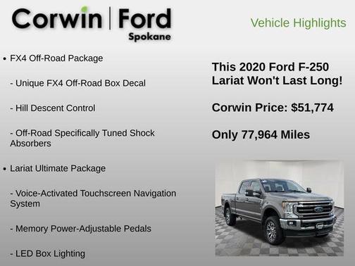 Stone Gray Metallic 2020 Ford F-250 Lariat