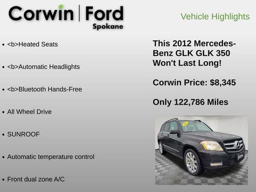 2012 Mercedes-Benz GLK-Class GLK 350 4MATIC