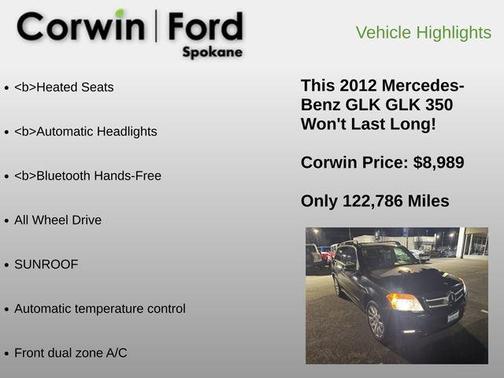 2012 Mercedes-Benz GLK-Class GLK 350 4MATIC