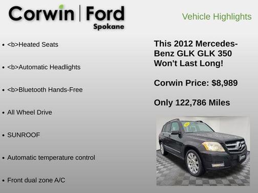 2012 Mercedes-Benz GLK-Class GLK 350 4MATIC