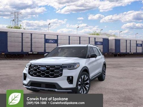 Space White Metallic 2026 Ford Explorer Platinum