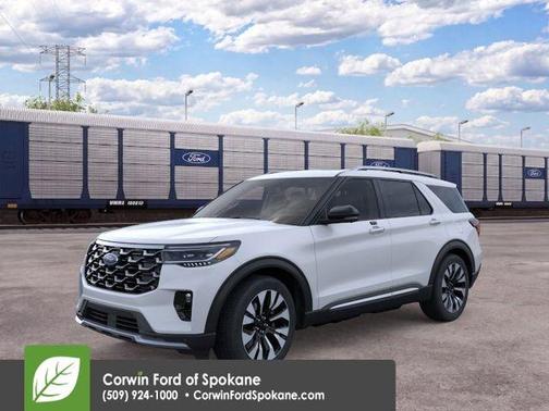 Space White Metallic 2026 Ford Explorer Platinum