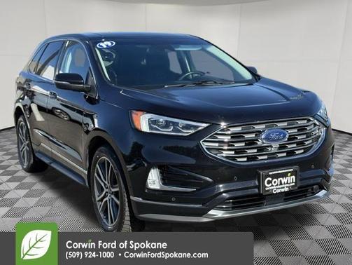 Agate Black Metallic 2019 Ford Edge Titanium
