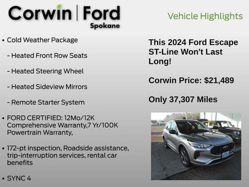 2024 Ford Escape ST-Line