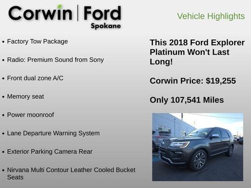 2018 Ford Explorer Platinum
