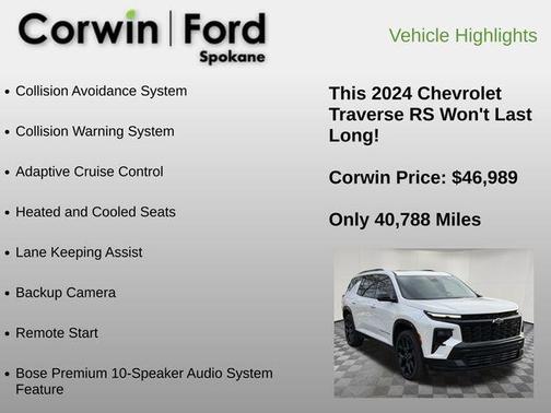 2024 Chevrolet Traverse RS