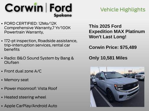 2025 Ford Expedition Max Platinum