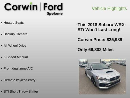 2018 Subaru WRX STI Base