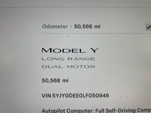 2020 Tesla Model Y Long Range
