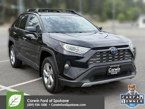 Midnight Black Metallic 2019 Toyota RAV4 Hybrid Limited