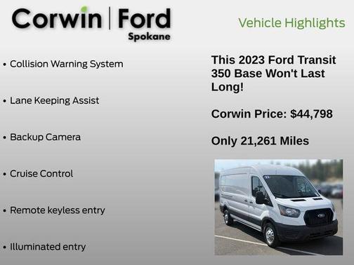 Oxford White 2023 Ford Transit-350 Base